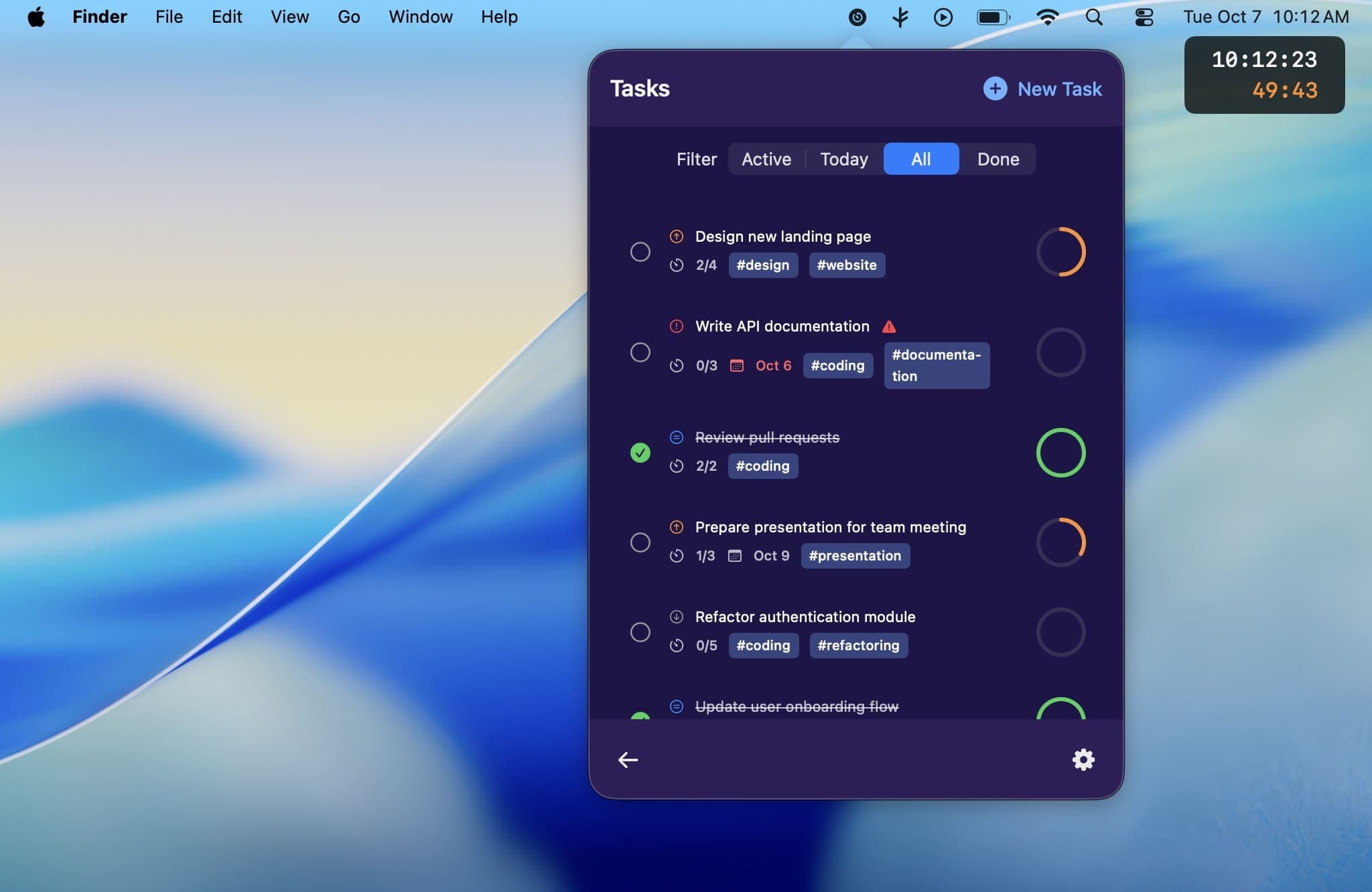 Comprehensive task management